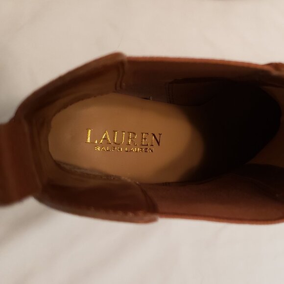 Lauren Ralph Lauren Womens Mylah Tan Chelsea Boots 9 B (M) - Picture 10 of 10
